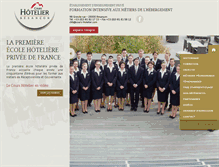 Tablet Screenshot of cours-hotelier.com